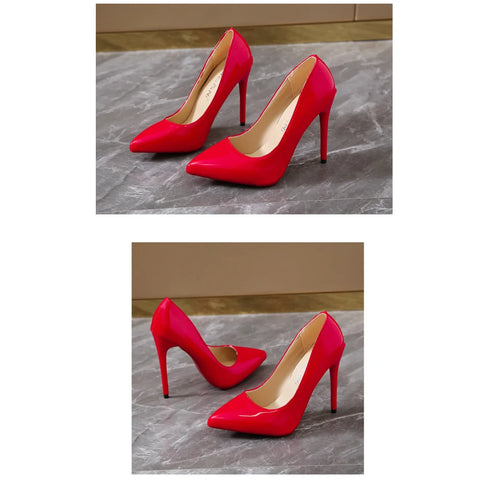 Elegant Plus Size Stiletto Pumps for Women - Pointed Toe Party Shoes